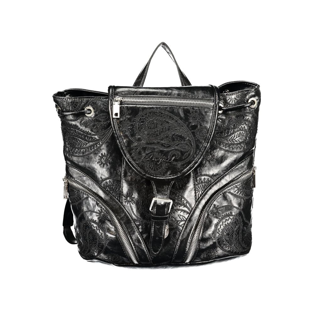 Desigual Black Polyurethane Women's Backpack