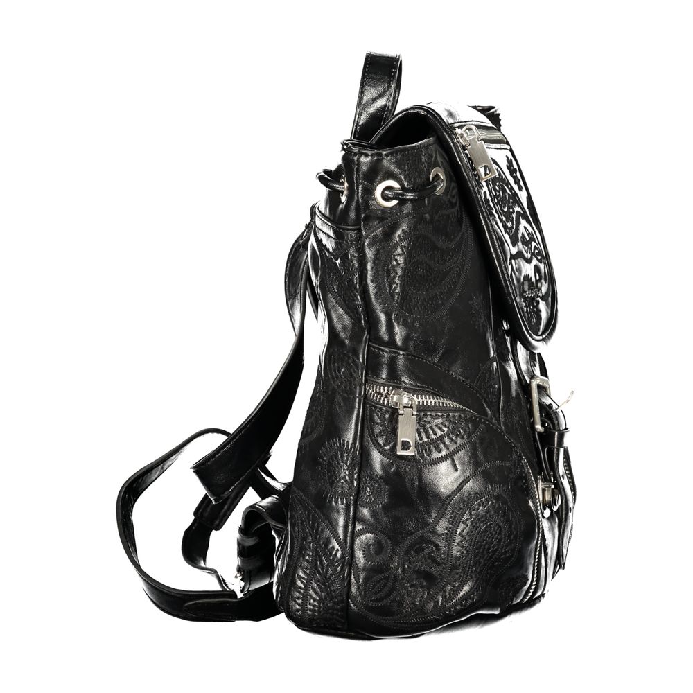 Desigual Black Polyurethane Women's Backpack