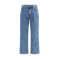 Burberry Blue Cotton Straight-Leg Jeans