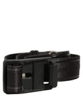 Dolce & Gabbana Men Black Nylon Webbing Plastic Buckle Belt - Eljoys Fashion 
