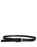 Dolce & Gabbana Men Black Nylon Webbing Plastic Buckle Belt