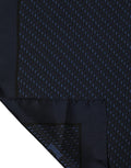 Dolce & Gabbana Dark Blue Silk Pocket Square Foulard Scarf