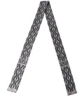 Dolce & Gabbana Gray Baroque Silk Fringed Skinny Foulard Scarf - Eljoys Fashion 