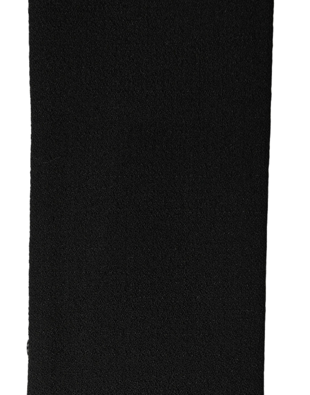 Dolce & Gabbana Men Black Wool Knitted Fringed Foulard Scarf