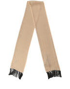 Dolce & Gabbana Beige Silk Dotted Fringed Neck Shawl Scarf