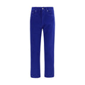 Versace Blue Cotton Straight-Leg Jeans