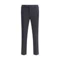 PT Torino Black Wool Oves Aries Casual Pants