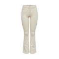 Only Cream Cotton Bootcut Jeans