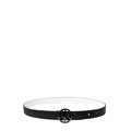 Armani Exchange Black Polyester Thin Belt