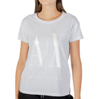 Armani Exchange White Cotton T-Shirt