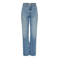 Only Light Blue Cotton Relaxed Fit Jeans