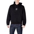 Armani Exchange Black Cotton Hoodie - Eljoys Fashion 