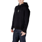 Armani Exchange Black Cotton Hoodie - Eljoys Fashion 