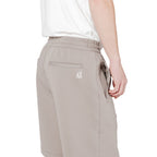 Armani Exchange Brown Cotton Bermuda Shorts