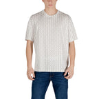 Armani Exchange Cream Cotton T-Shirt