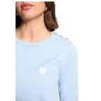Morgan De Toi Blue Viscose Sweatshirt