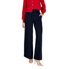 Morgan De Toi Blue Polyester Casual Pants