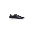 EA7 Emporio Armani Black Leather Sneakers