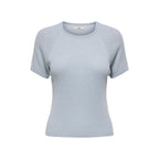 Jacqueline De Yong Blue Viscose T-Shirt