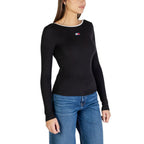 Tommy Hilfiger Jeans Black Recycled Cotton Long Sleeve T-Shirt