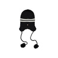 Tommy Hilfiger Jeans Black And White Recycled Wool Cap (Baseball Hat)