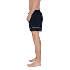 EA7 Emporio Armani Bicolor Polyester Swim Shorts