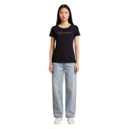 EA7 Emporio Armani Black Elastane T-Shirt