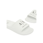 Armani Exchange Black And White EVA Slippers