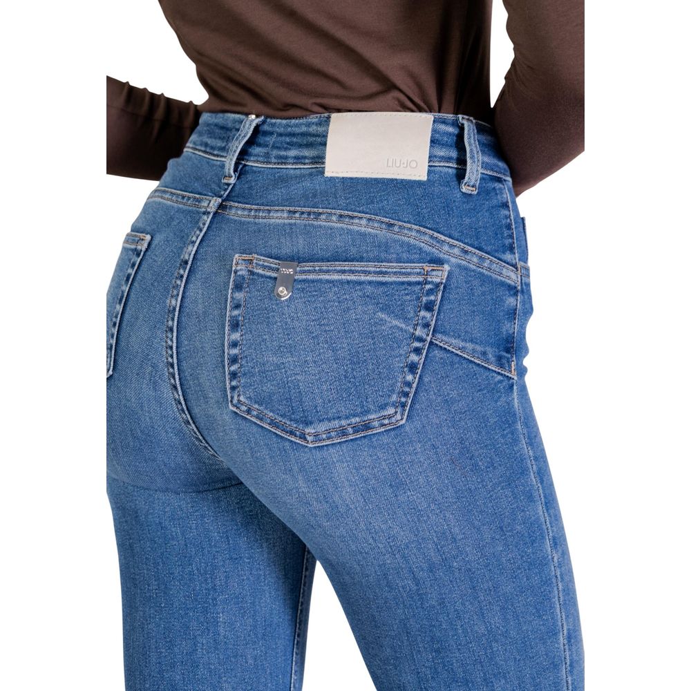 Liu Jo Blue Cotton Skinny Jeans - Eljoys Fashion 