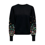 Only Black Cotton Sweatshirt