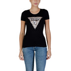Guess Black Cotton T-Shirt