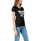Guess Black Cotton T-Shirt