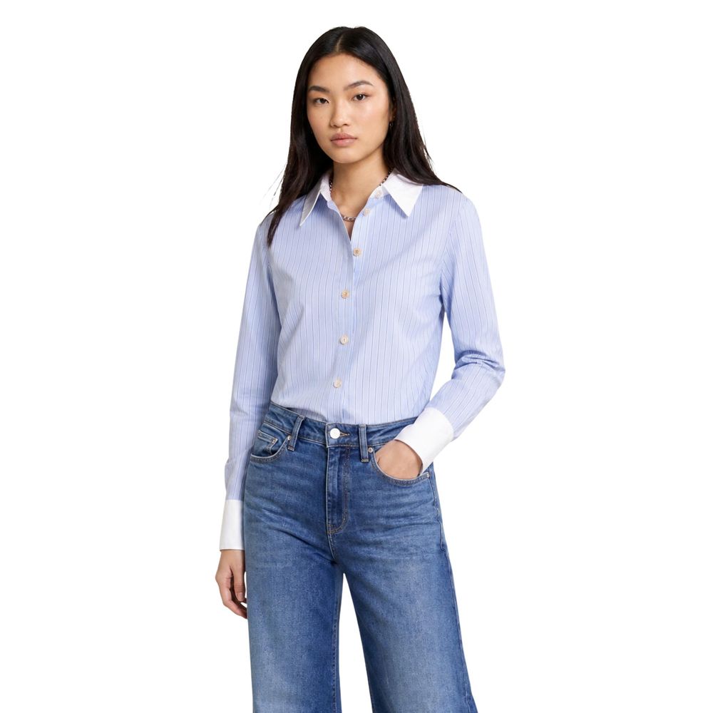 Morgan De Toi Blue Polyester Blouse - Eljoys Fashion 