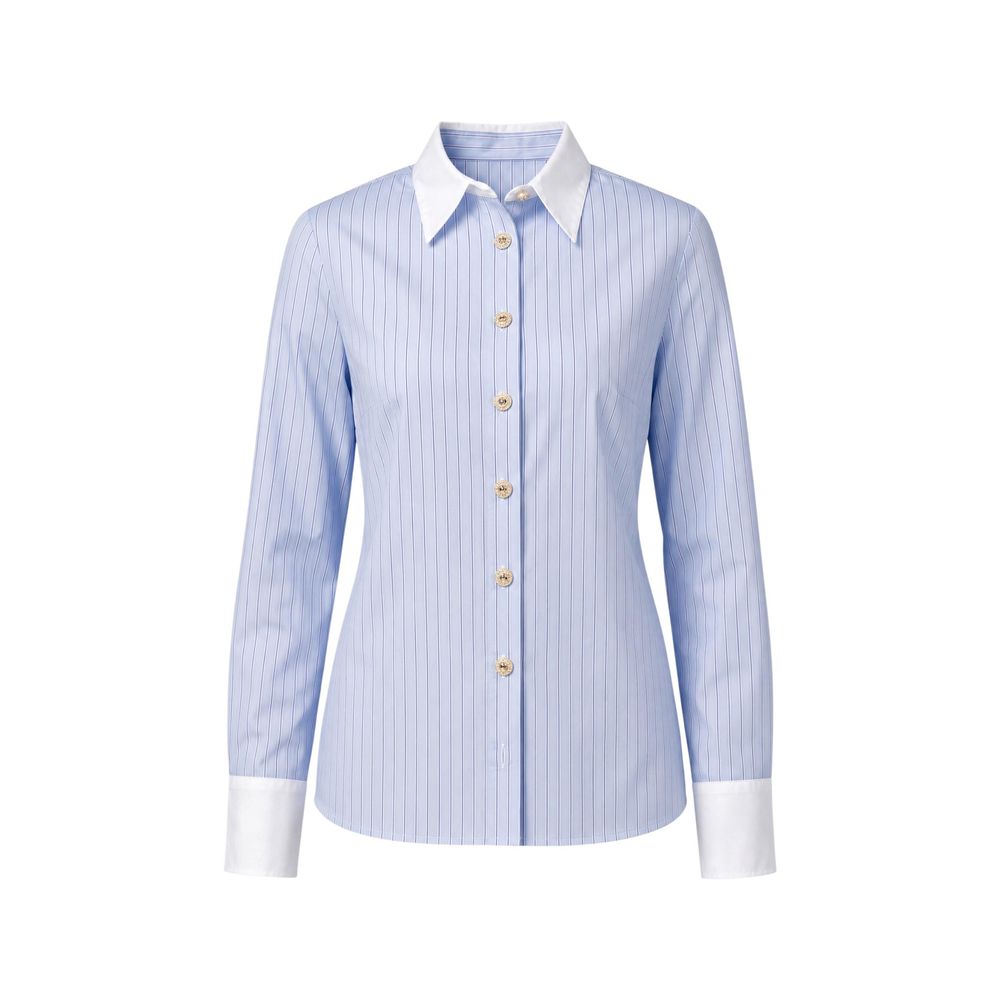 Morgan De Toi Blue Polyester Blouse - Eljoys Fashion 
