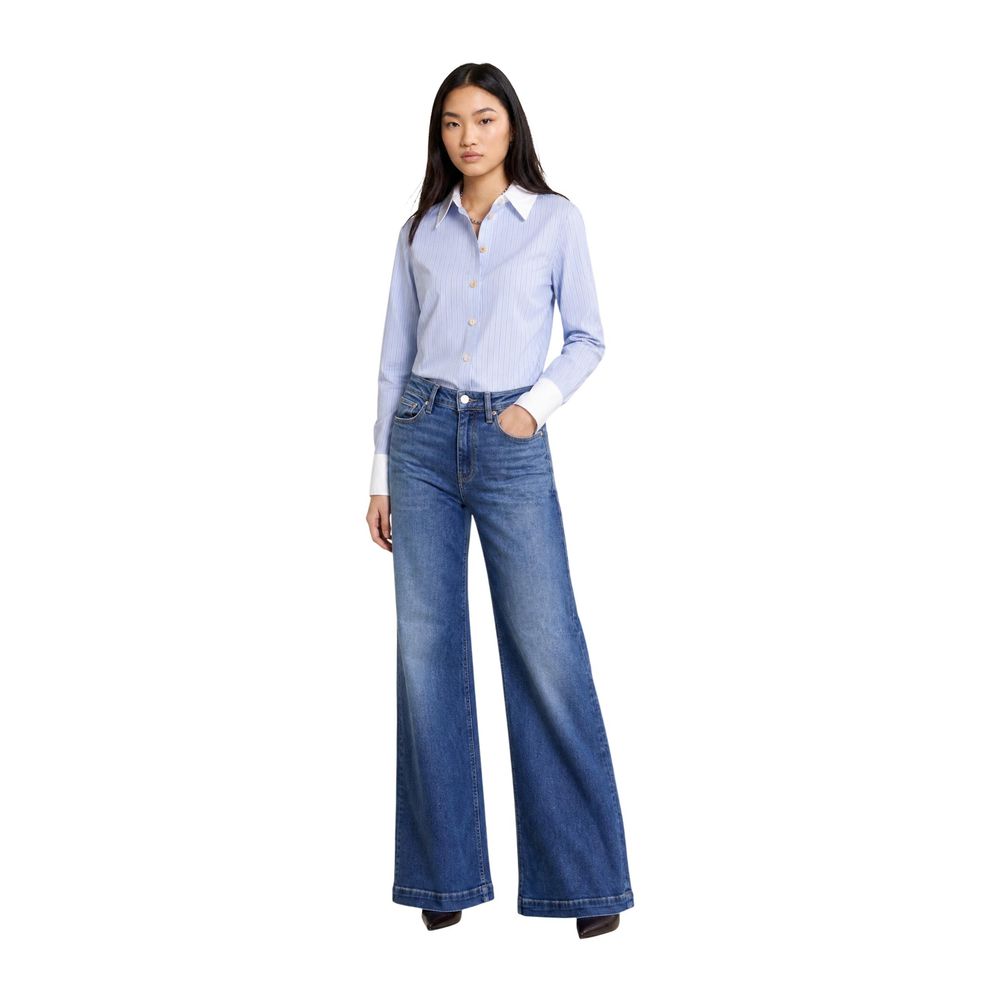 Morgan De Toi Blue Polyester Blouse - Eljoys Fashion 