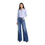 Morgan De Toi Blue Polyester Blouse - Eljoys Fashion 
