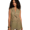 Morgan De Toi Green Recycled Polyester Waistcoat