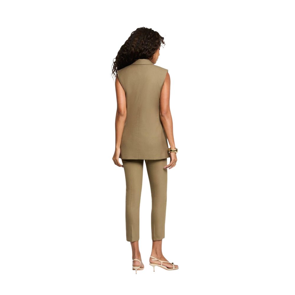 Morgan De Toi Green Recycled Polyester Waistcoat