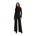 Morgan De Toi Black Polyester Casual Pants