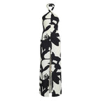 Replay Black And White Viscose Long Dress