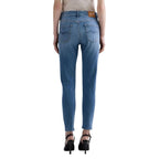 Replay Blue Cotton Skinny Jeans