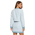 Morgan De Toi Blue Recycled Polyester Blazer