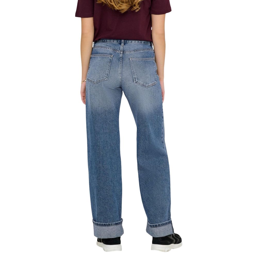 Only Blue Cotton Relaxed Fit Jeans