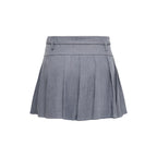 Only Gray Recycled Polyester Mini Skirt