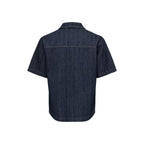 Only & Sons Blue Cotton Shortsleeve Shirt