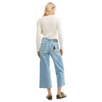 Desigual Blue Cotton Mom Jeans
