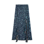 Desigual Blue Lyocell Long Skirt