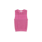 Desigual Pink Cotton Tank Tops