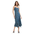 Desigual Blue Lyocell Long Dress