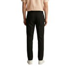 Gianni Lupo Black Polyester Skinny Pants